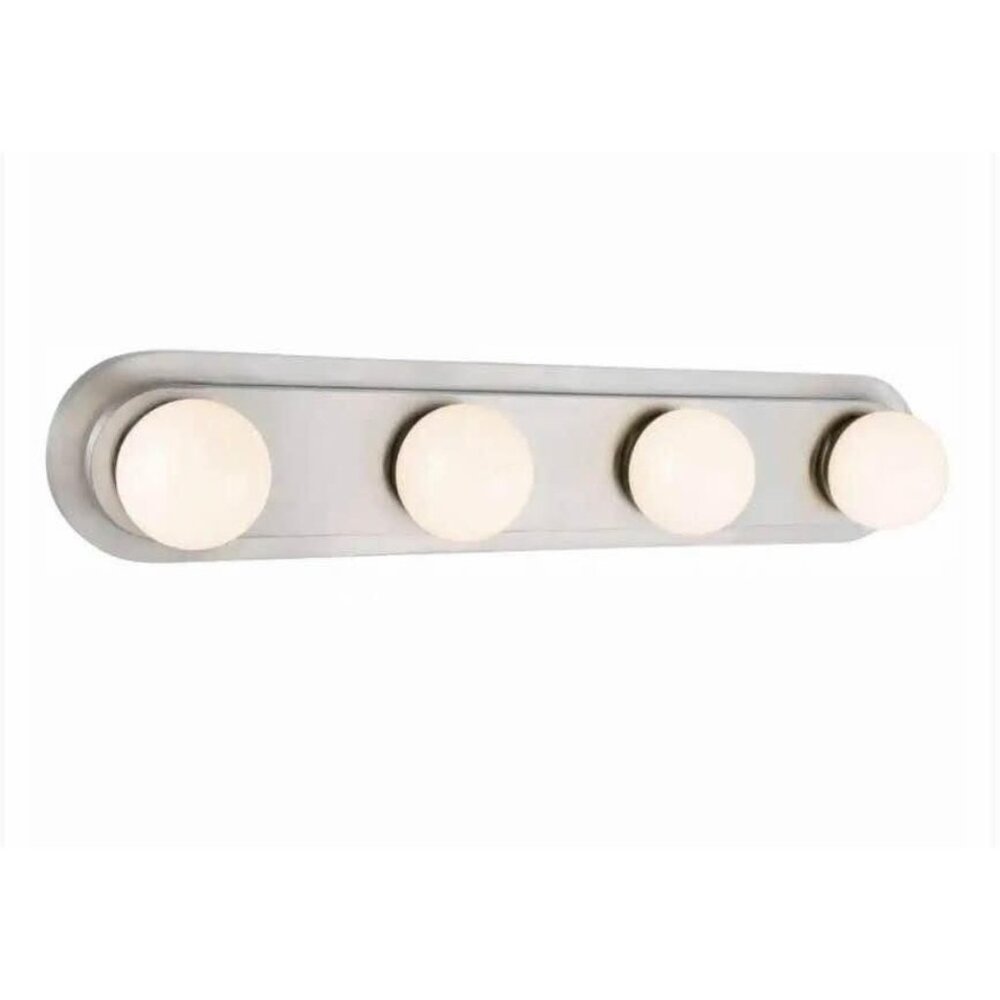 NEW! Hampton Bay Midford 24 in. 4-Light Brushed Nickel LED Vanity Light Bar